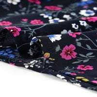 Уникални изгодни Дамски флорални реглан ръкав Папийонка врата блуза