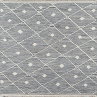 Ерин Гейтс от Момени Томпсън Апълтън сив ръчно тъкан вълнен килим 2 '3'