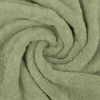 Домашни Колекции Перо Докосване Твърд Печат Органичен Памук Бързо Сухи Кърпи Кърпи За Ръце, Зелени