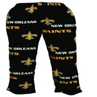Ню Орлиънс светци НФЛ фасада Мъжки микро Полар пижама панталони