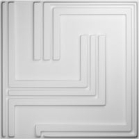 Екена мелница 5 8 в 5 8 х Геометричен Ендуравал декоративен 3д Пано за стена, бял