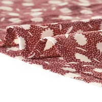 Уникални изгодни Дамски Реколта А-линия ластик точки флорални миди поли