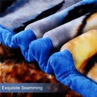 Зима Врам Плюш руно корейски Мексикански одеяло за легло флорални животни отпечатани тежки дебели 10 кг Пласт