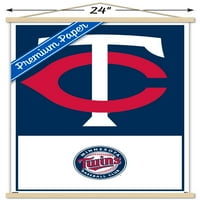 Минесота Туинс-лого плакат за стена с магнитна рамка, 22.375 34