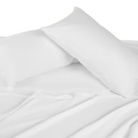 Марте резба брой дълги щапелни Органичен памук Двоен спален лист комплект-монтирани лист, плосък лист калъфка за възглавница-хотел качество избледняват устойчиви