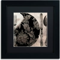 Търговска марка изобразително изкуство викторианска маса и платно изкуство по цвят Пекарна Черен мат, черна