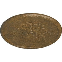 Екена Милуърк 1 2 од 1 4 П Антони жътварски таван медальон, ръчно рисуван втрит Бронз
