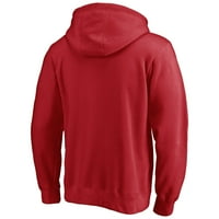 Мъжки фанатици брандирани червени Канзас Сити Чийфс АФК шампиони Изберете си пуловер качулка