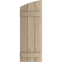 Екена мелница 1 2 в 54 г дървен грубо нарязан Трисъединен борд-н-Батен в елиптичен Топ Фау дървени щори,
