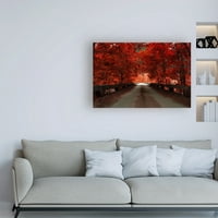Изобразително изкуство 'червеният мост Есен' от Владимир Костк