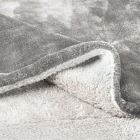 Поли руно Шерпа-Извънгабаритни Плюшени тъкани полиестер Шерпа руно Плътен цвят хвърлят от Съмърсет Начало