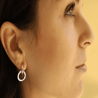 Мишел Кембъл бижута жените талон кръг ухото яке обеци родословни, месинг с родиево покритие